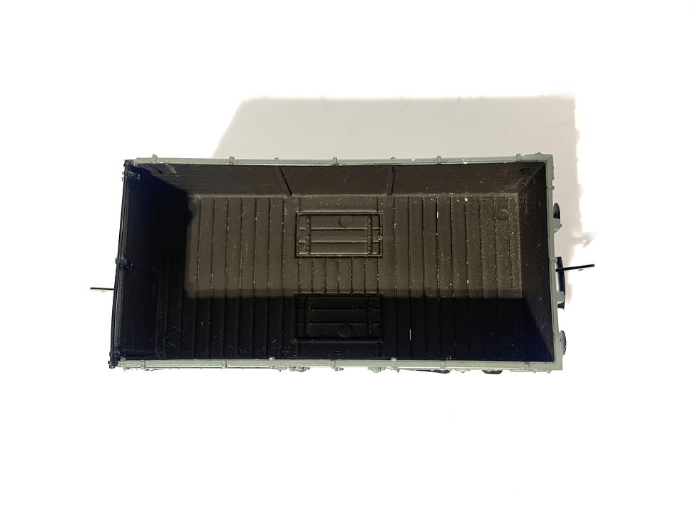 Thumbnail: Bachmann 37-081B 7 Plank Wagon in BR grey livery