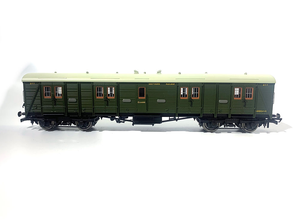 Thumbnail: Hornby R4535A SR Bogie Van in Southern green livery and sold by Red Pen Railway Models