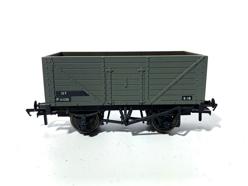 Thumbnail: Bachmann 37-158C OO Gauge 8 Plank Wagon BR Grey