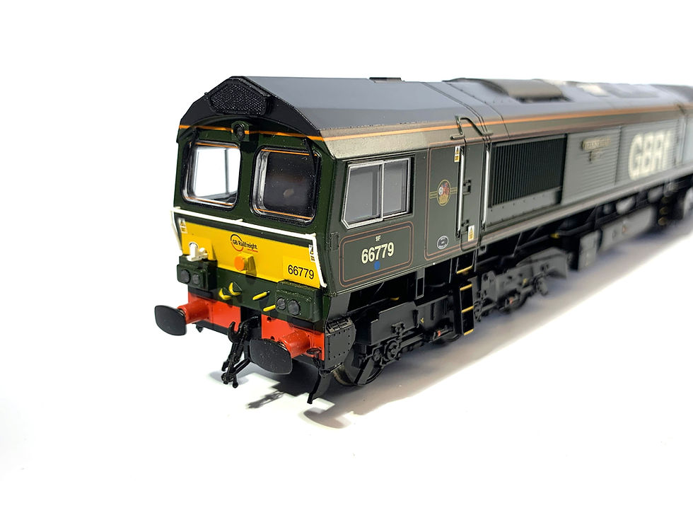 Thumbnail: Bachmann 32-983 Class 66 OO gauge model in GBRf green livery and sold by Red Pen Railway Models
