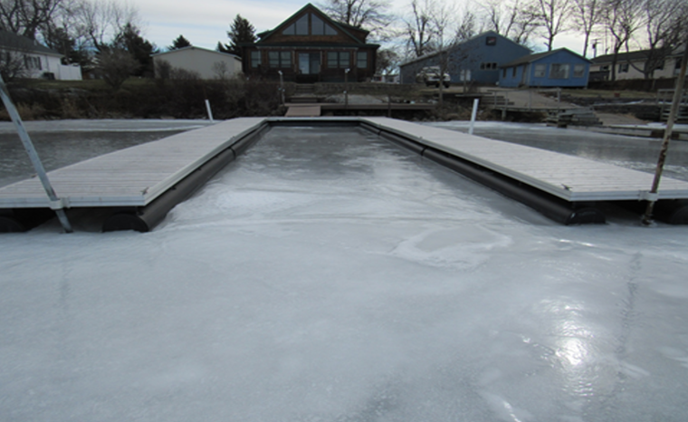 Clayton dock in ice 2