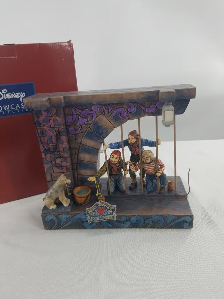 Disney Parks Enesco Pirates Of The Carribbean Jail Scene Figurine AS4S4