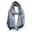 Thumbnail: BLUE Cashmere-Feel Winter Scarf Pashmina Reversible 76”x25”