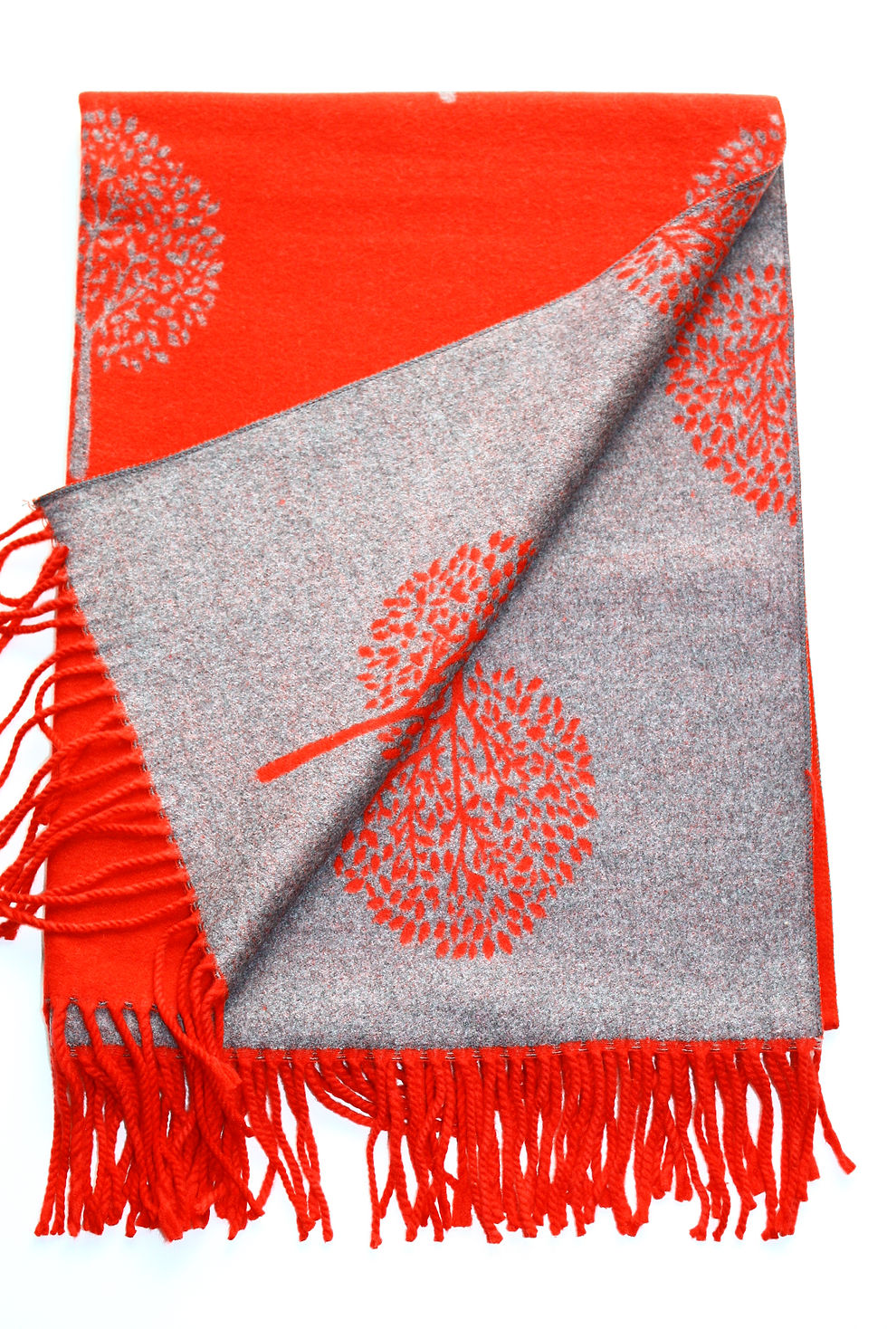 Miniaturbild: RED Cashmere-Feel Winter Scarf Pashmina Reversible 76”x25"
