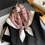 Miniature : Letter H Print 68cm Silk Scarf Bandana | Square Scarf