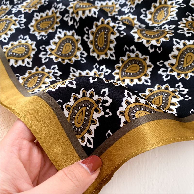 Thumbnail: Paisley 53cm Silk Scarf Bandana | Men's Paisley Scarf | Burgundy