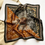 Thumbnail: Boho Black Toffee 53cm Silk Scarf | Black Brown Silk Bandana