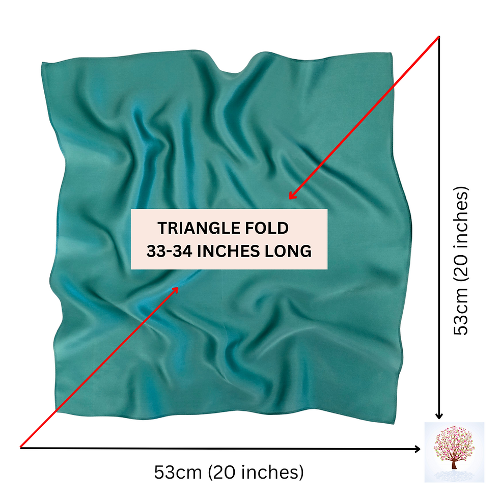 Thumbnail: Plain Color 53cm Silk Scarf | Silk Bandana | Small Neckscarf