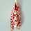 Thumbnail: Zigzag Print 53cm Silk Scarf | Terracotta Scarf | Geometric Pattern