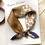 Thumbnail: Flowers and Paisley 53cm Silk Scarf | Paisley Brown Bandana