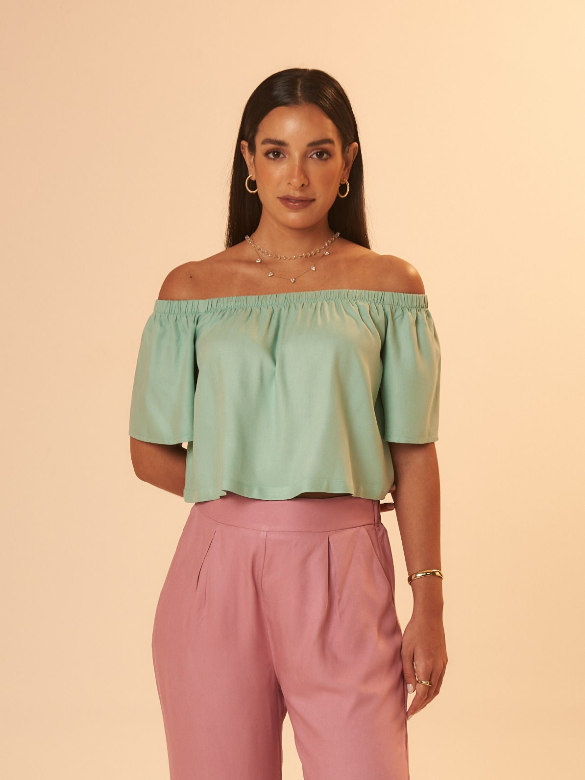 Blusa Ciganinha Leve Verde