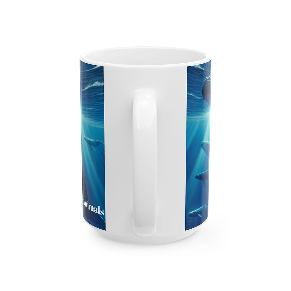 Thumbnail: Mug (11oz, 15oz)- Whales Design