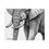 Thumbnail: Elephant Art Rolled Poster, Wildlife Decor, Minimalist Wall Art,Fine Art