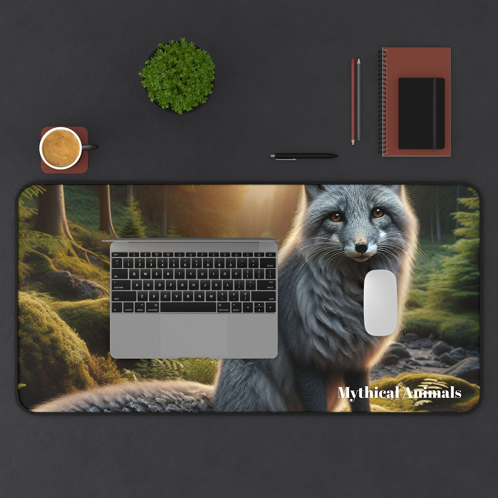 Thumbnail: Animal Fox, Desk Mat - Forest Fox ,Mouse Pad
