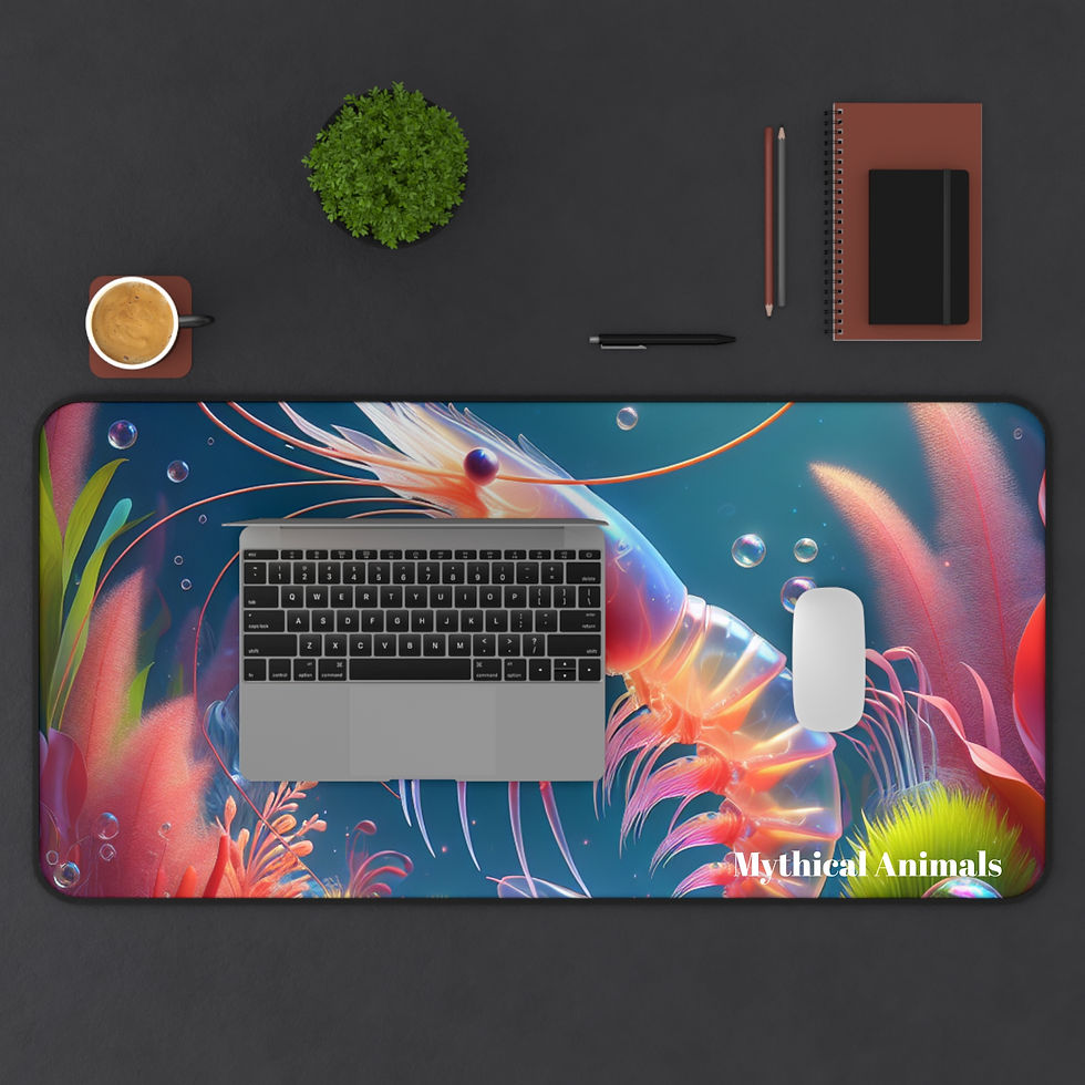 Thumbnail: Shrimp Desk Mat - Underwater Mouse Pad