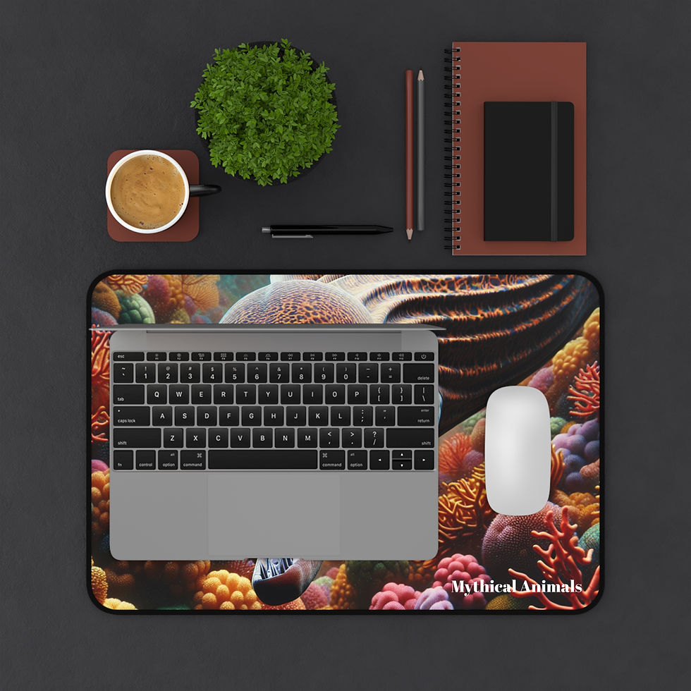 Thumbnail: Underwater Desk Mat -Moray Eel Mouse Pad