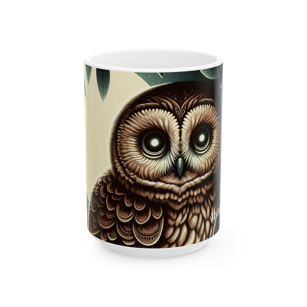 Thumbnail: Owl Ceramic Mug 11oz,15oz 