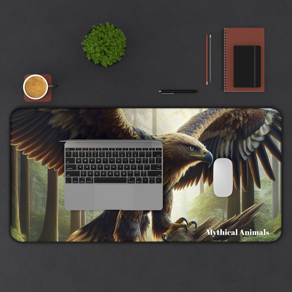 Thumbnail:  Eagle Desk Mat - Forest Mouse Pad