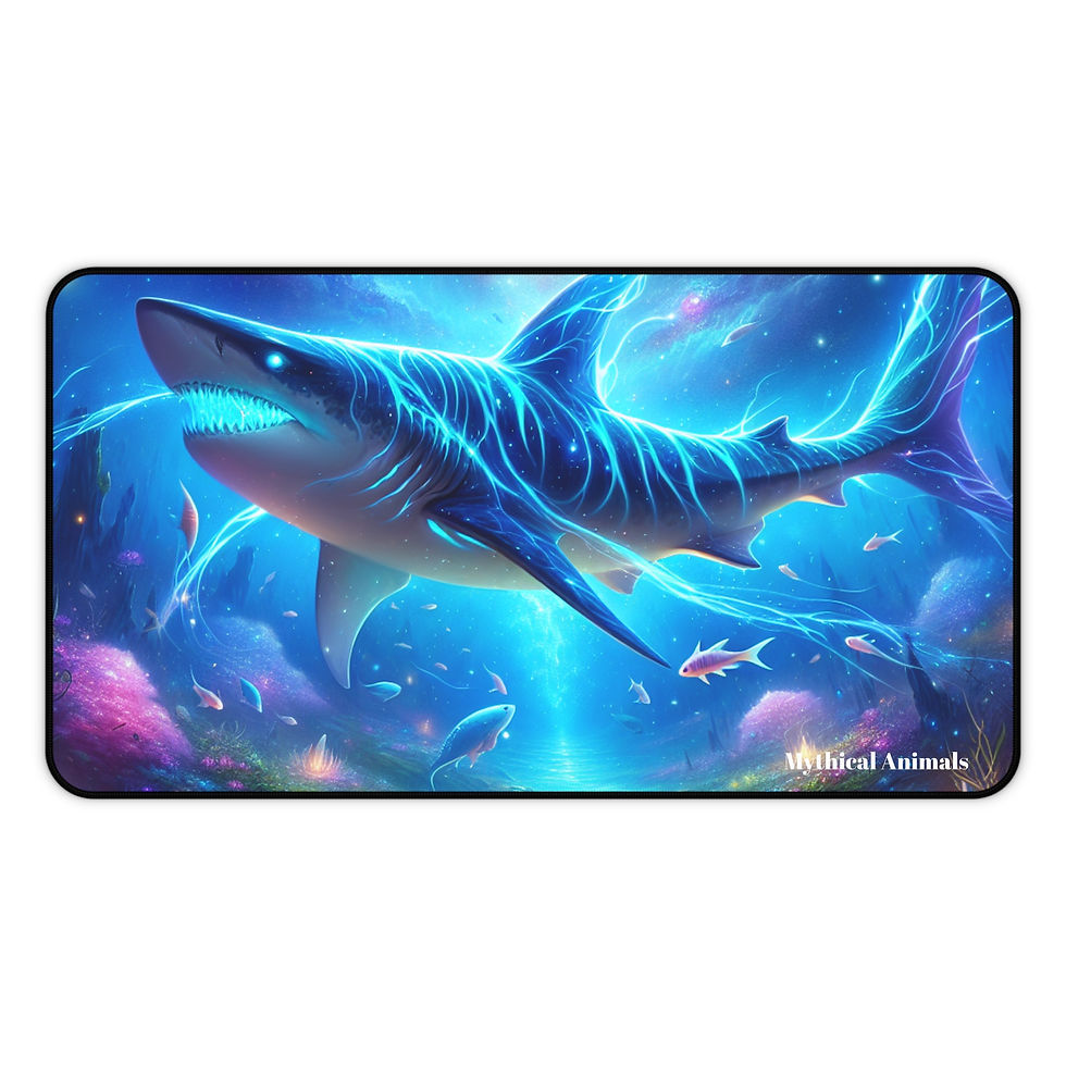 Thumbnail: Fantasy Shark Desk Mat – Ocean Mouse Pad