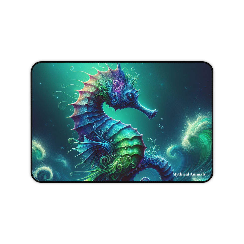 Thumbnail: Sea Horse Desk Mat - Ocean Mouse Pad