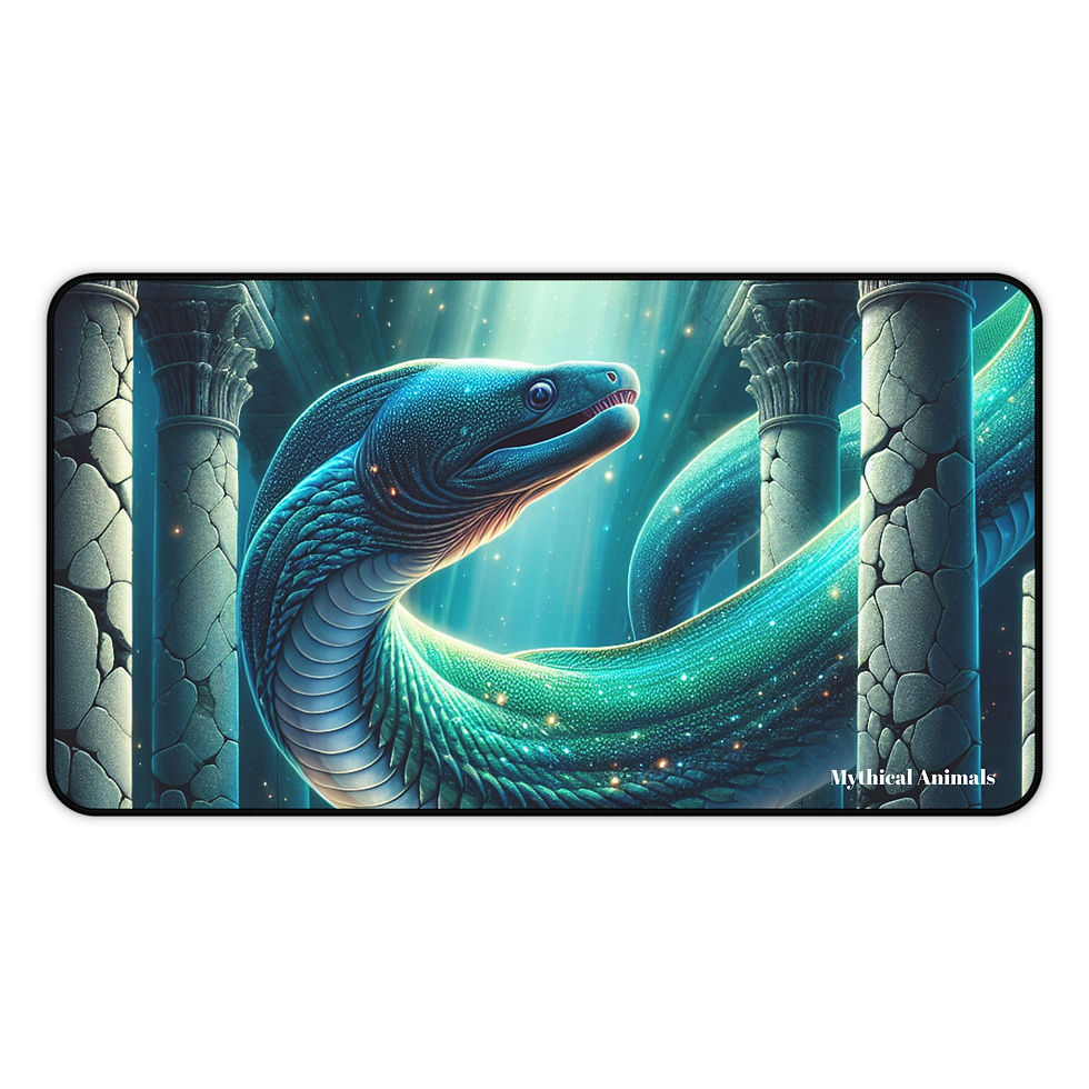 Thumbnail: Moray Eel Desk Mat - Oceanic Mouse Pad