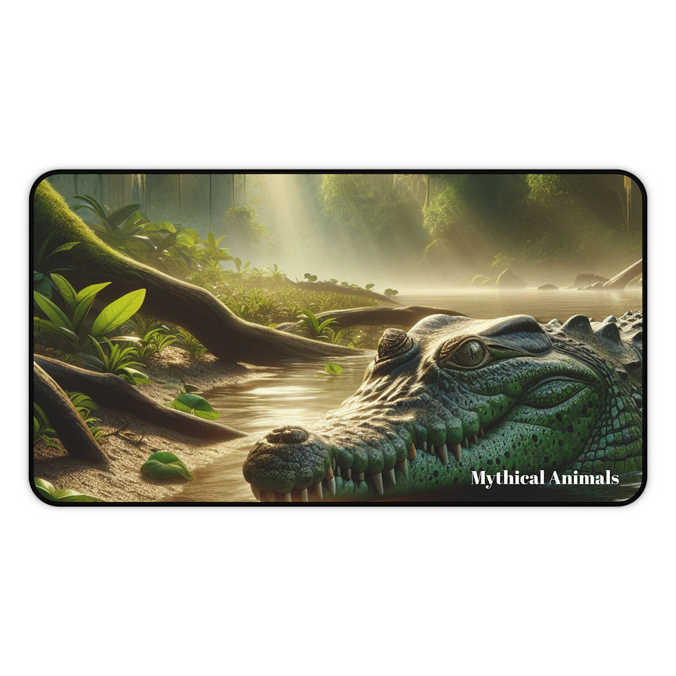 Thumbnail: Crocodile- Desk Mat - Stylish for Work & Play