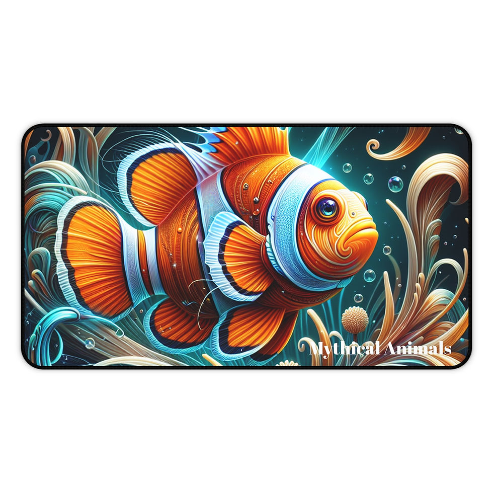 Thumbnail: Clownfish Desk Mat - Clownfish Mouse Pad