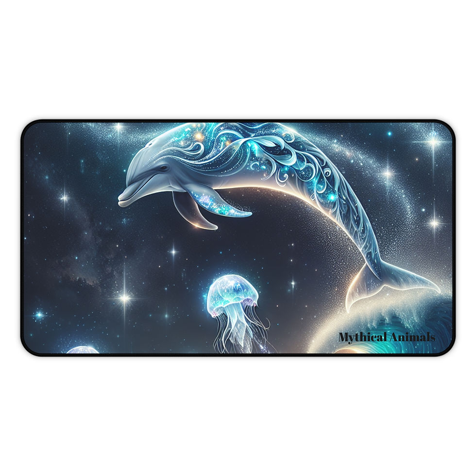 Thumbnail: Dolphin Desk Mat - Oceanic Dolphin Fantasy Mousepad