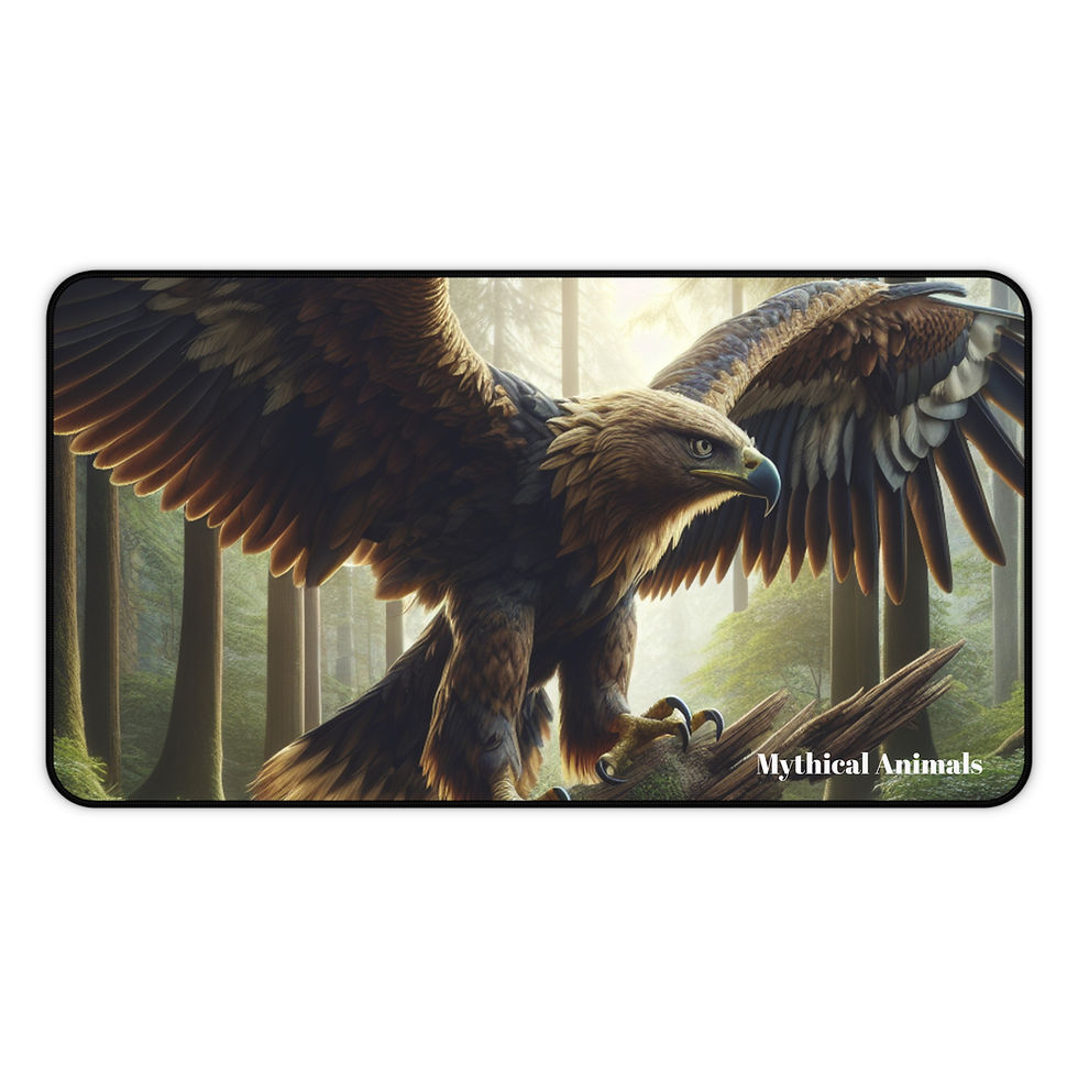 Thumbnail:  Eagle Desk Mat - Forest Mouse Pad