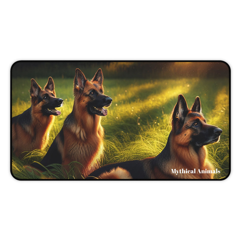 Thumbnail: German Shepard Desk Mat, Dog Mouse Pad, German Shepard Mouse Pad