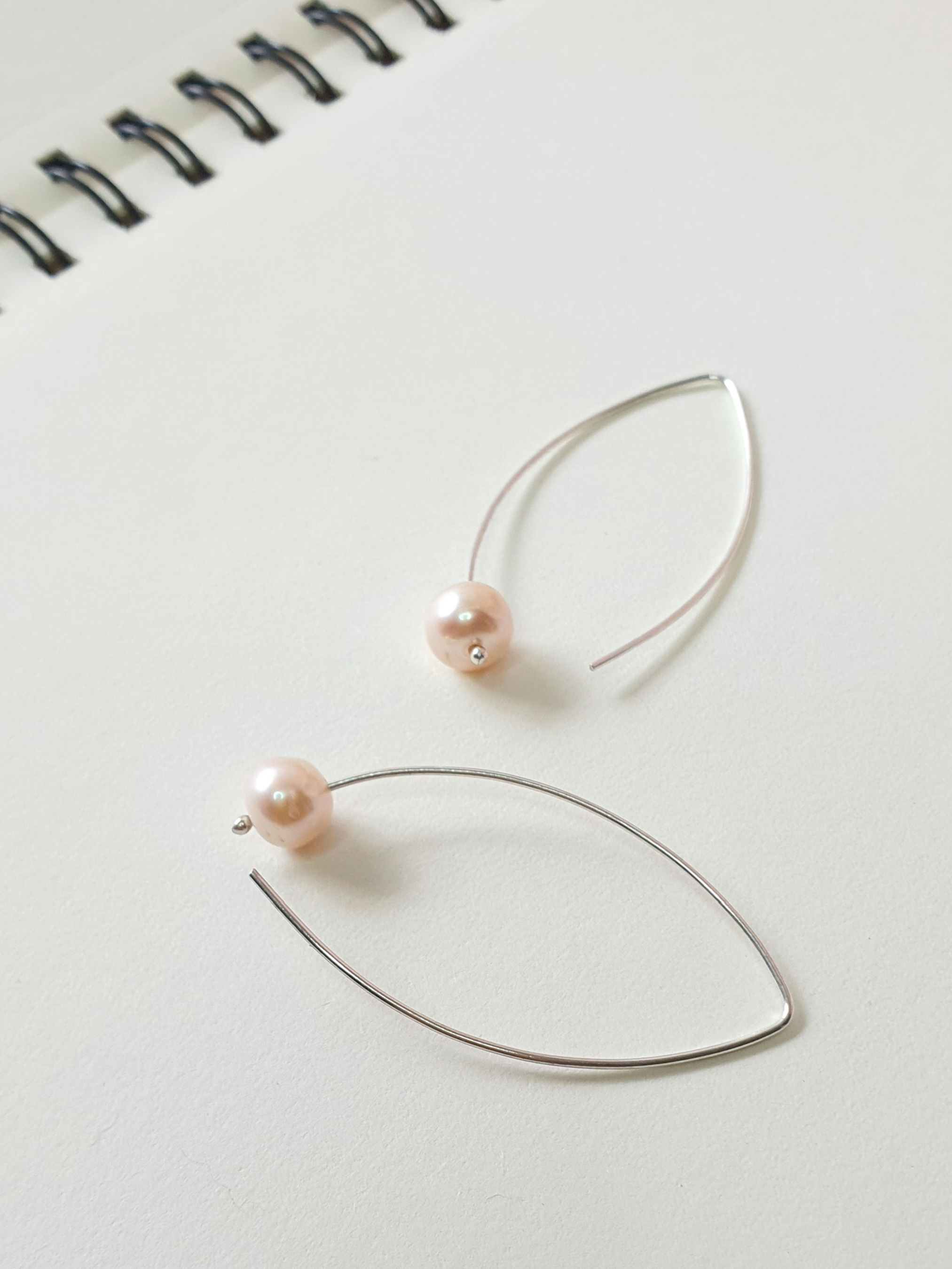 Aretes Hojas de Olivo Rosa-curuba