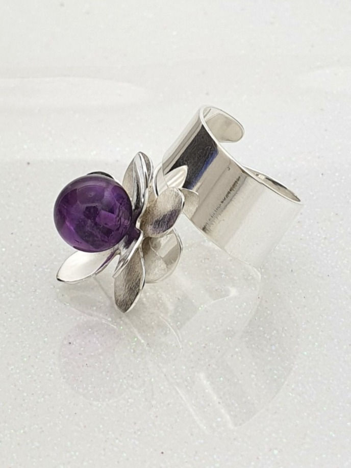 Miniatura: Anillo Amatista Flor de Loto