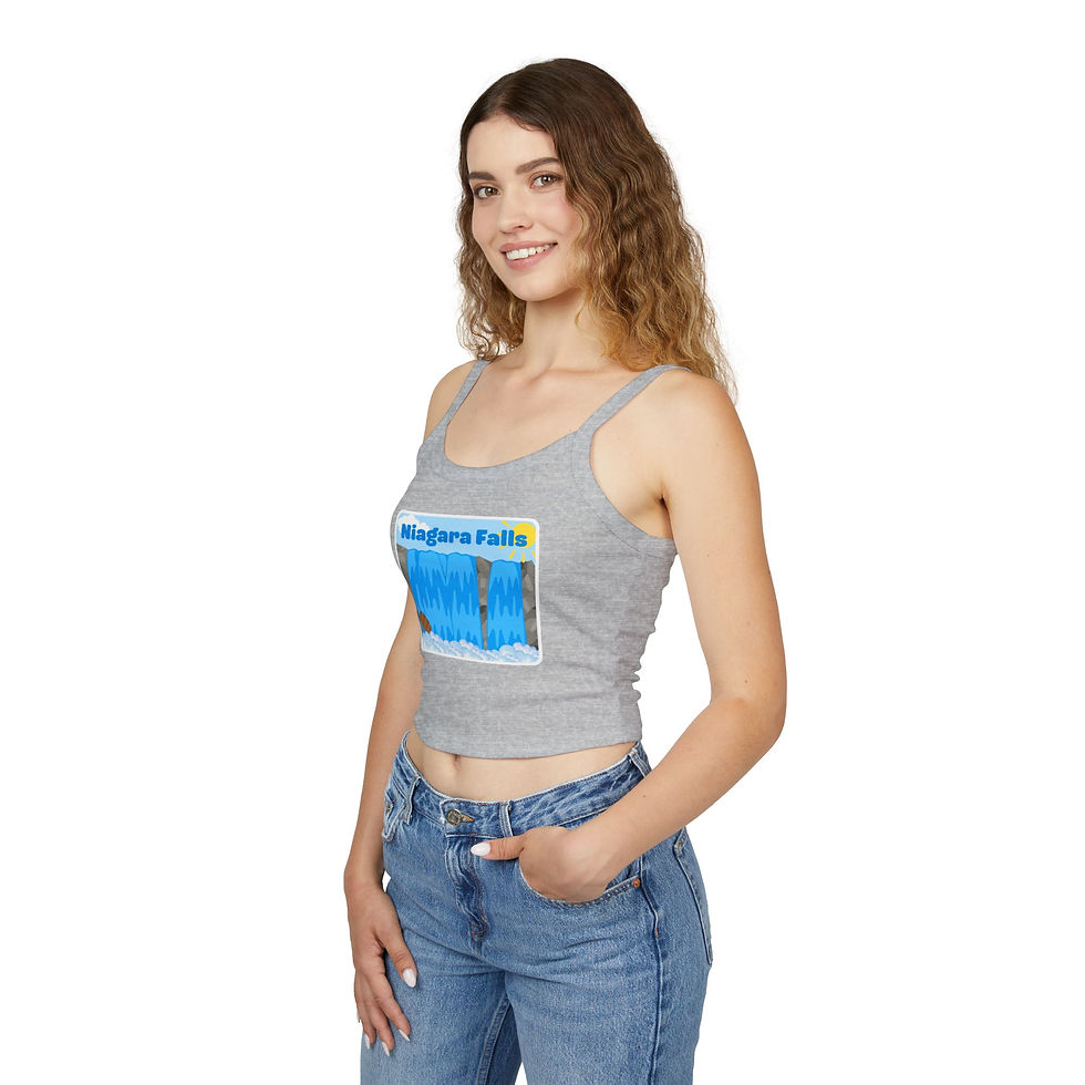 थंबनेल: Women's Spaghetti Strap Tank Top - Over the Falls Collection