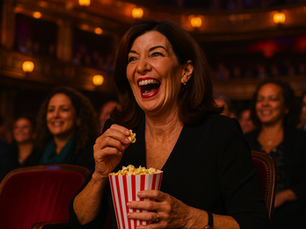 Hochul Attends Off-Broadway Play While City Faces Political Turmoil