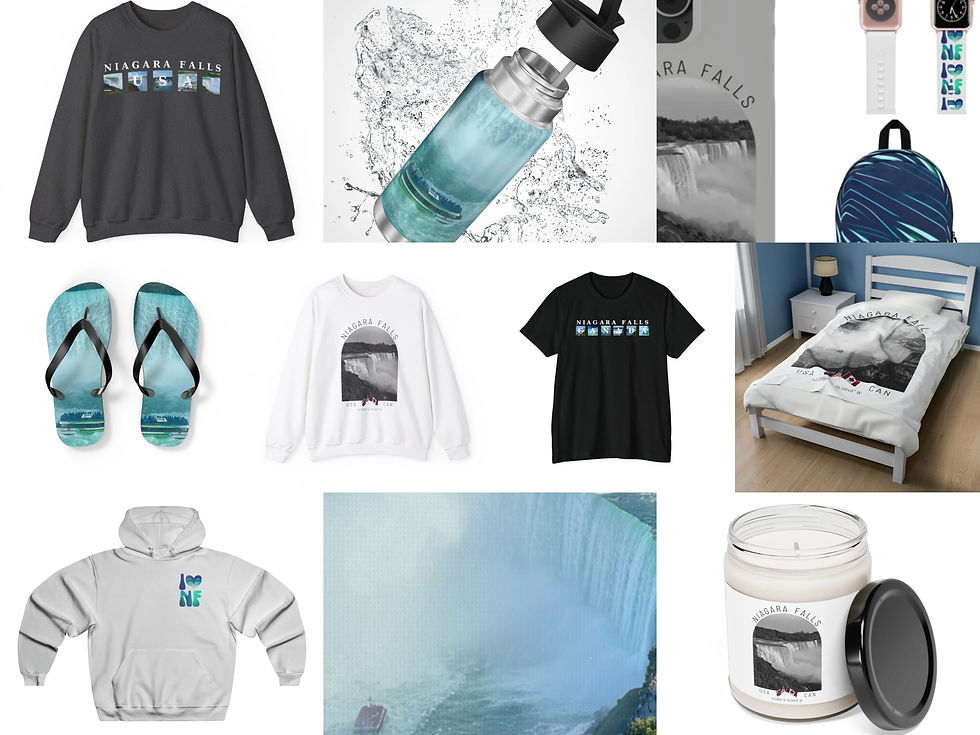 Niagara Falls NY New York USA United States Ontario Canada CAN Merchandise retail collection