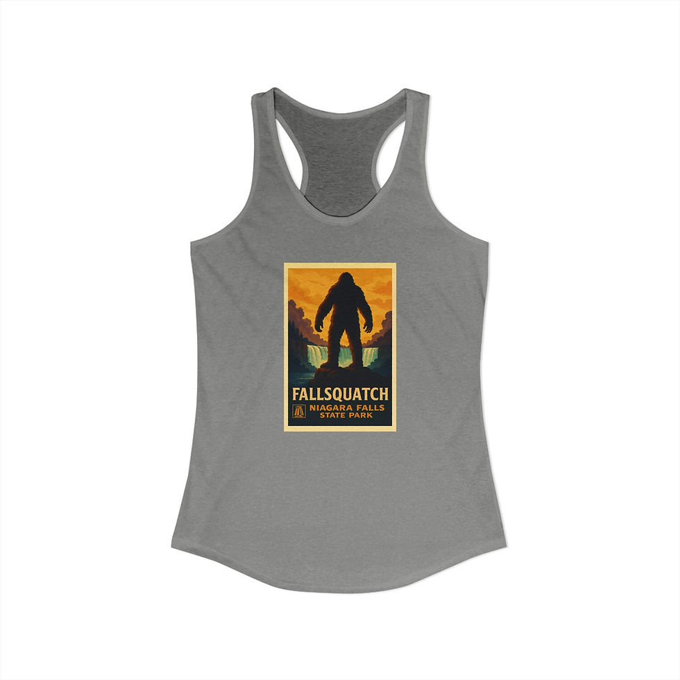 Küçük resim: Ideal Racerback Tank - Fallsquatch - Niagara Legends Collection