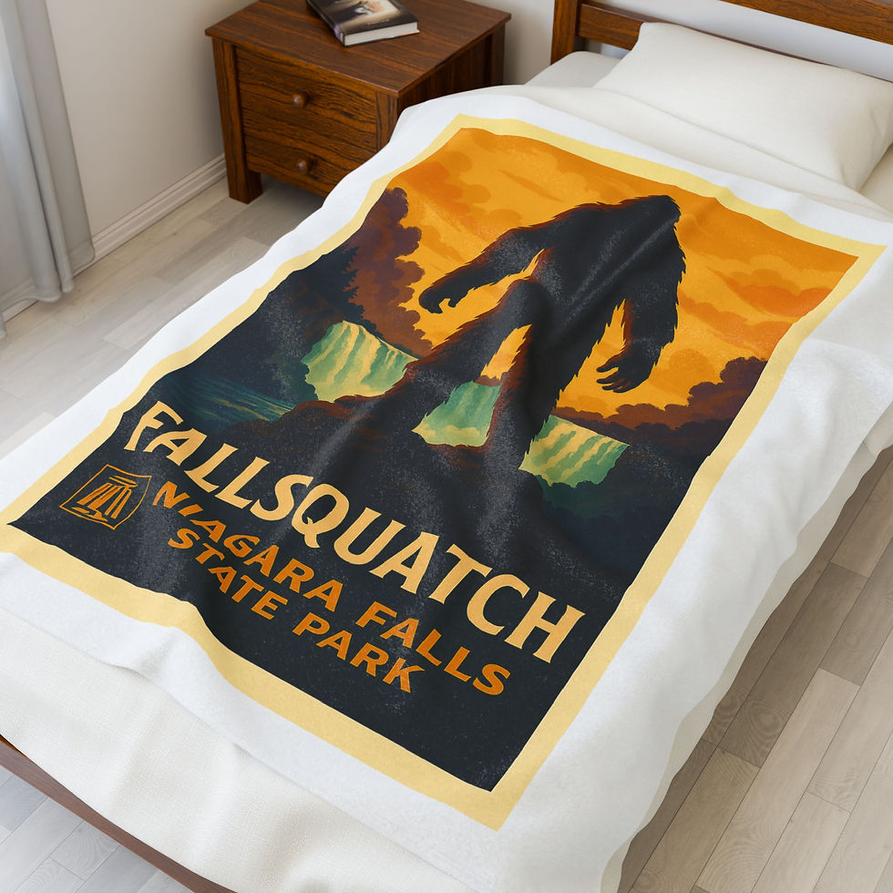 Thumbnail: Plush Blanket - Fallsquatch - Niagara Legends Collection