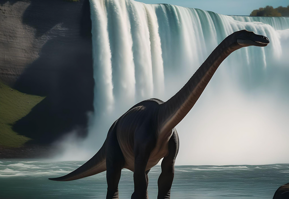 Niagara Falls American Falls Horseshoe Falls Bridal Veil Falls Dinosaurs Argentinosaurus