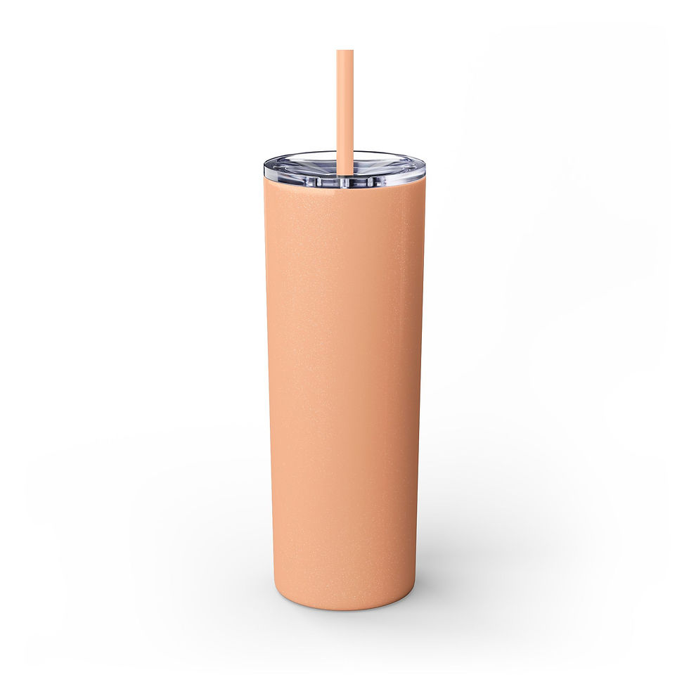 Miniatura: Skinny Tumbler with Straw, 20oz - Wavy Collection