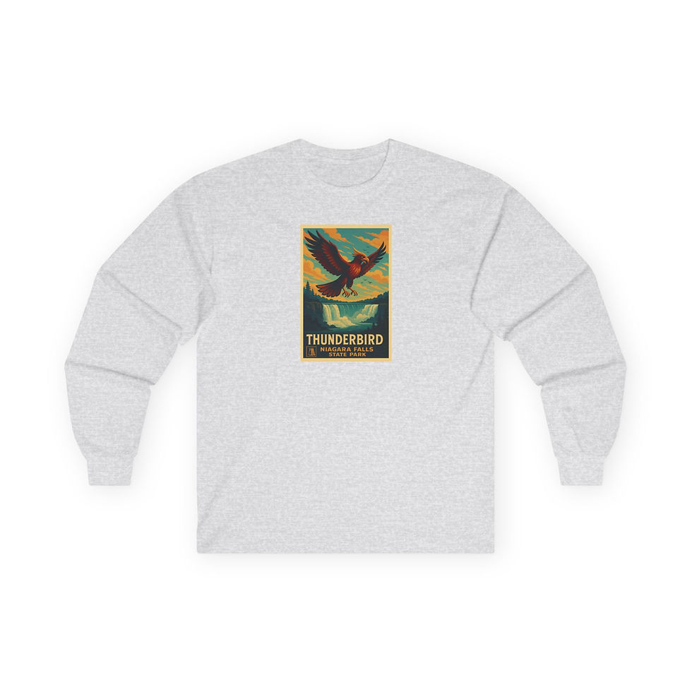 Miniatura: Unisex Cotton Long Sleeve Tee - Thunderbird - Niagara Legends Collection