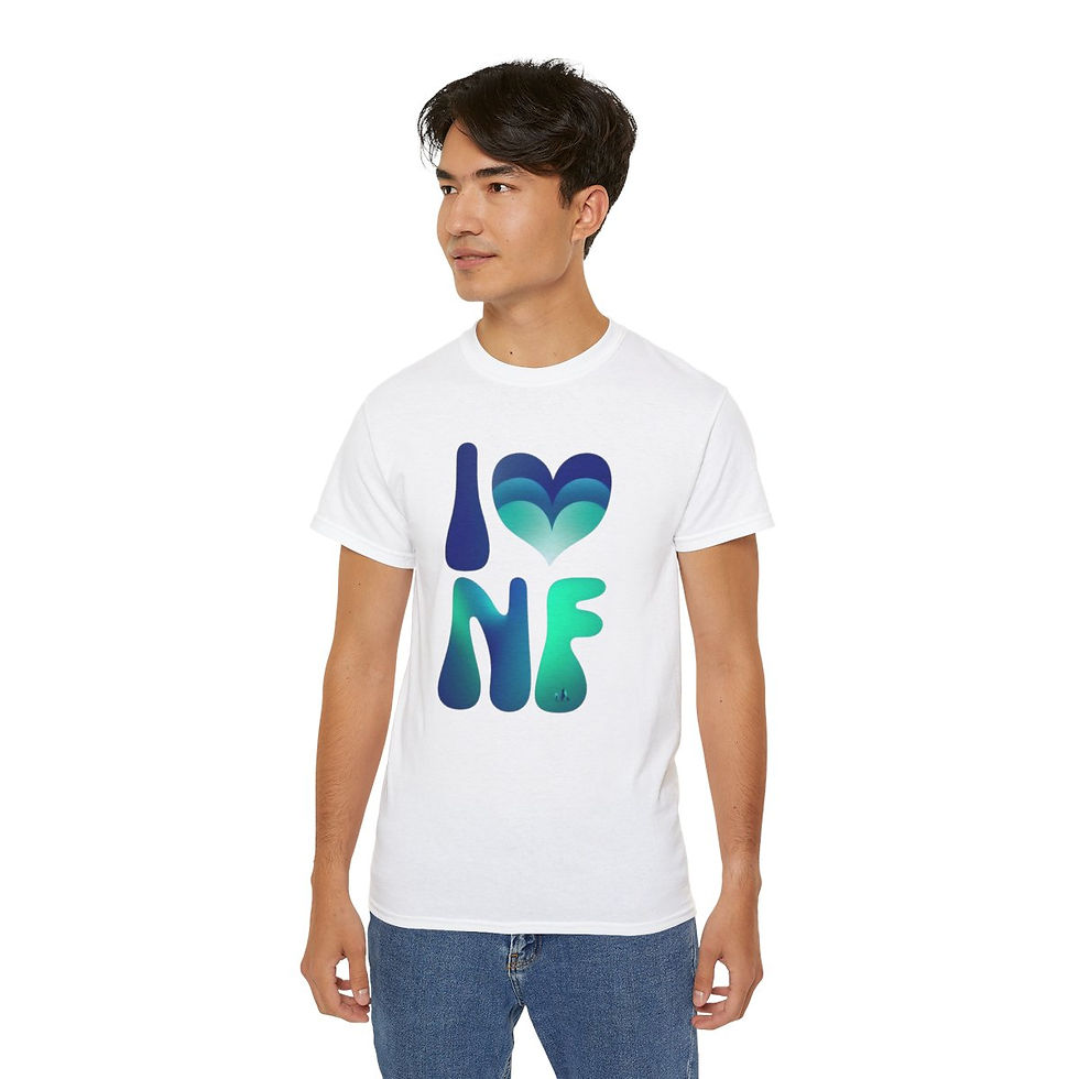Miniaturbild: Adult Unisex Cotton T-Shirt - I Love Niagara Falls Collection