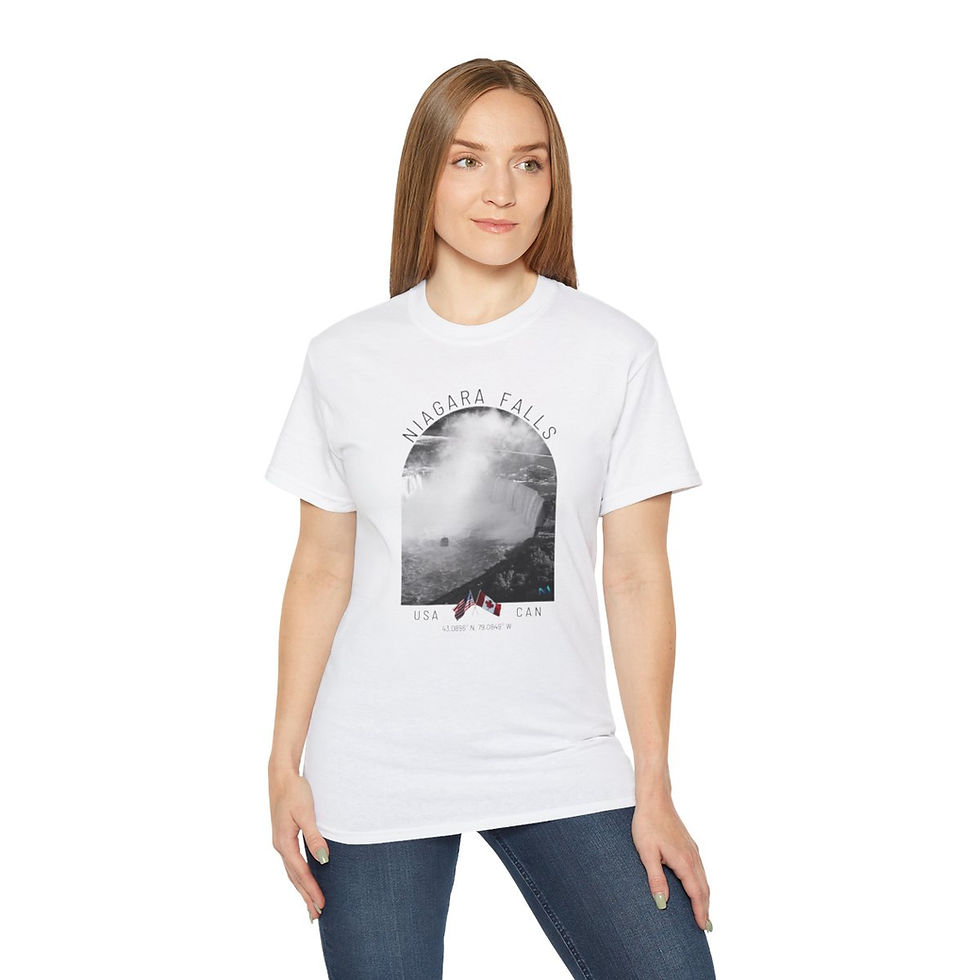 Thumbnail: Unisex Adult Cotton T-Shirt - Niagara Falls Collection