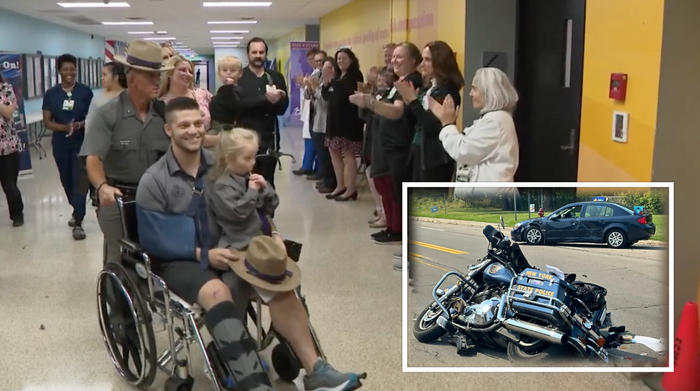 NYS Trooper Seriously Injured in Niagara County Crash Returns Home After Surgeries