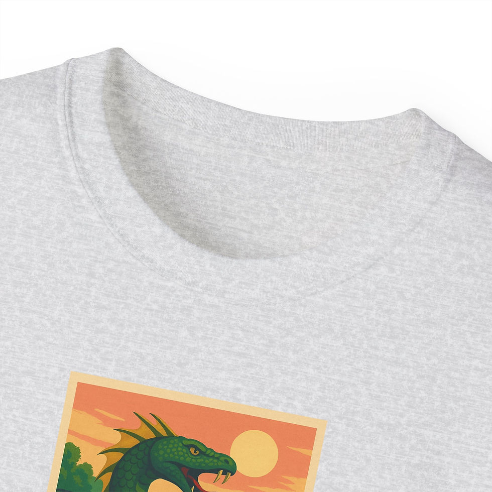 Miniatura: Adult Unisex Cotton T-Shirt - River Serpent - Niagara Legends Collection