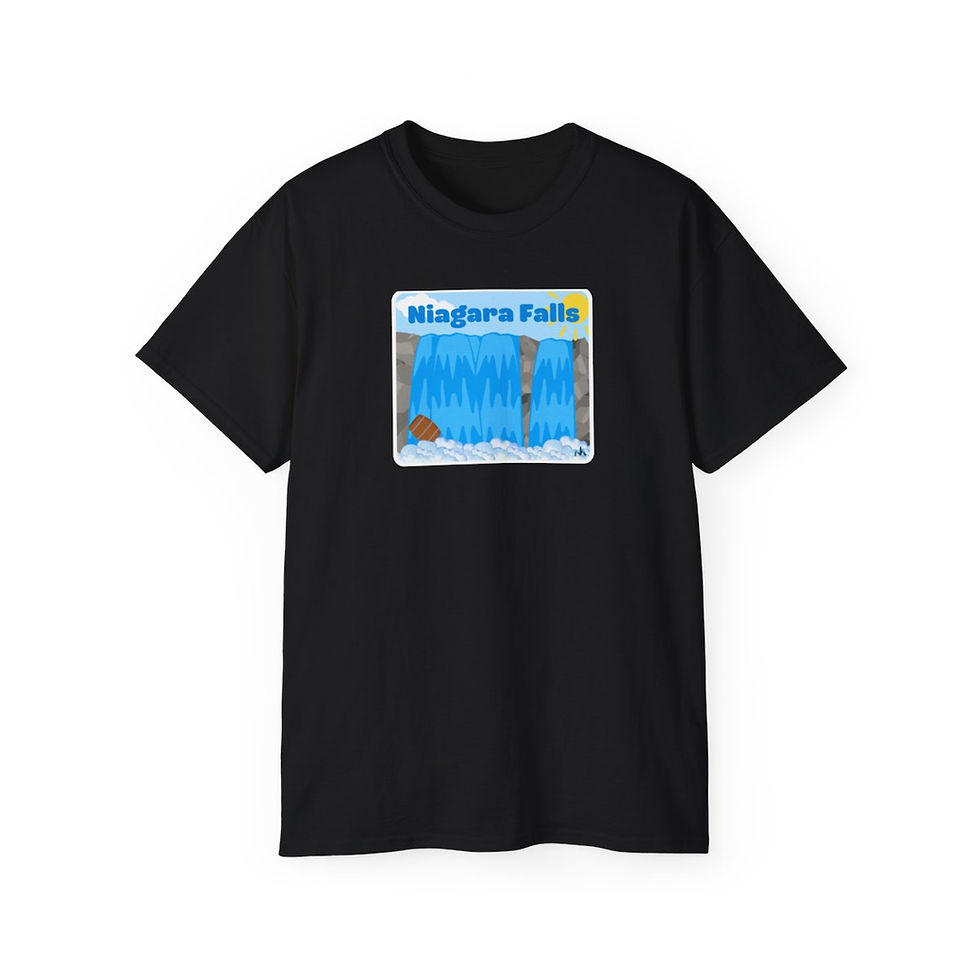 Thumbnail: Adult Unisex Cotton T-Shirt - Over the Falls Collection