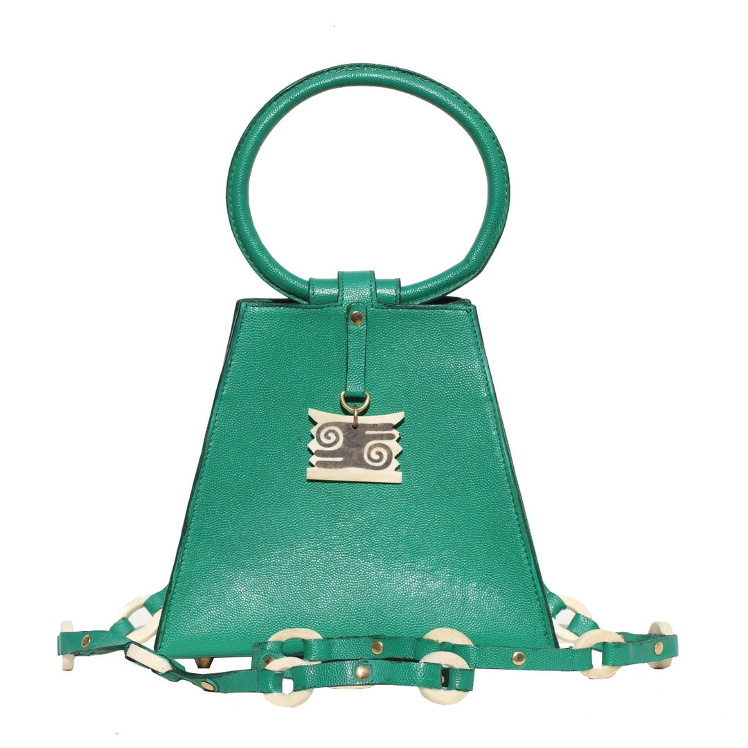 Sac Oyo Mini - Cuir grainé caviar vert