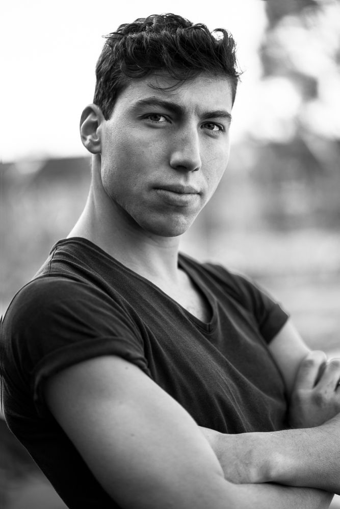 beautiful Portrait photography of a young man with short hair