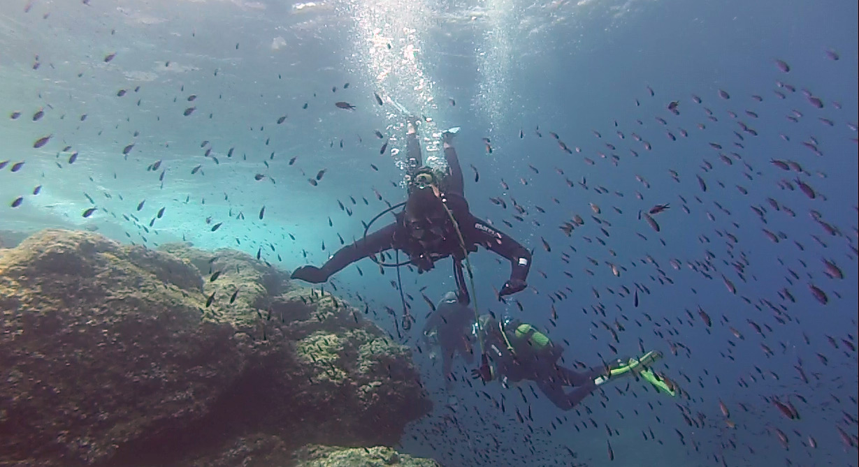 Plongeur en Corse
