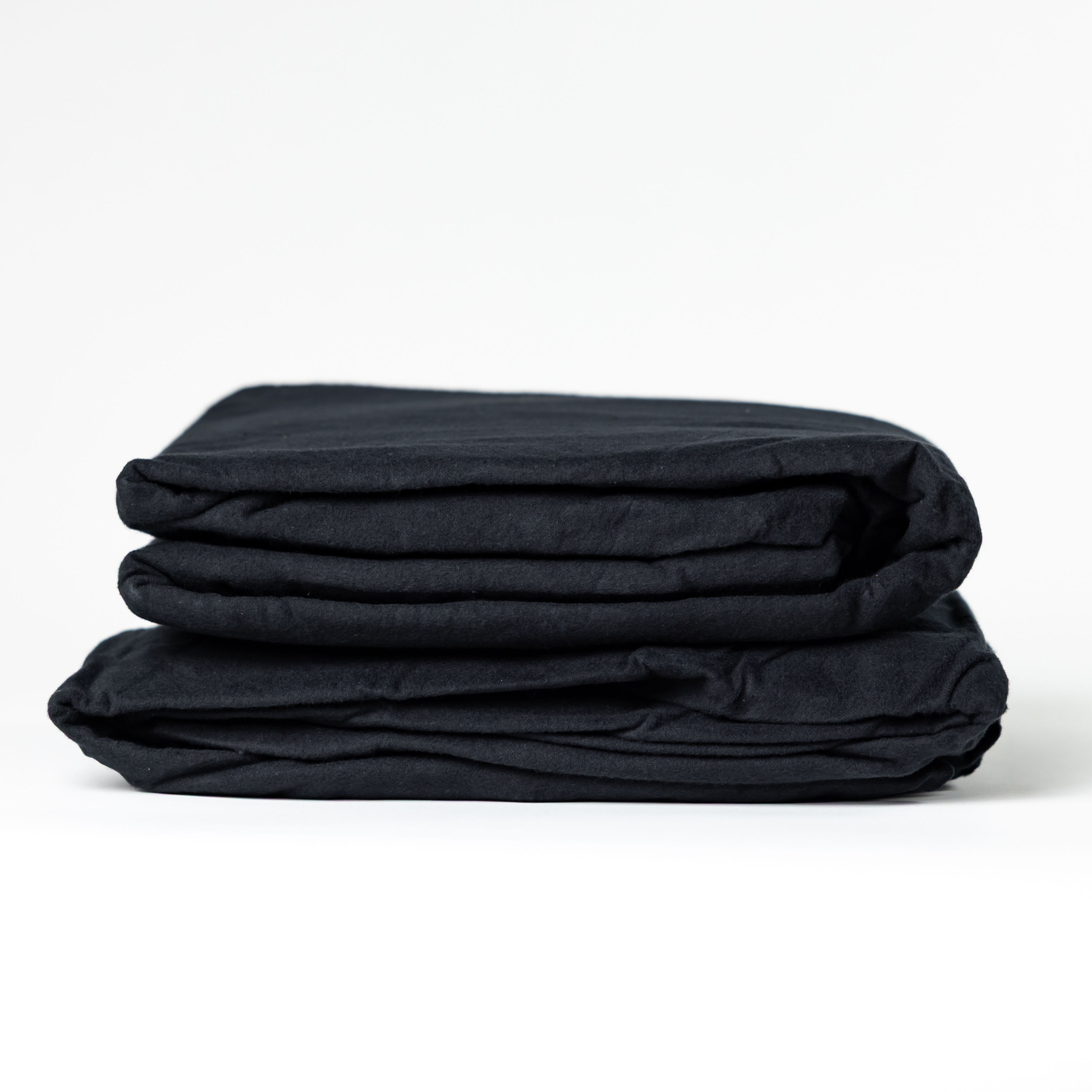 Black Cotton Flannel Spa Sheet Set