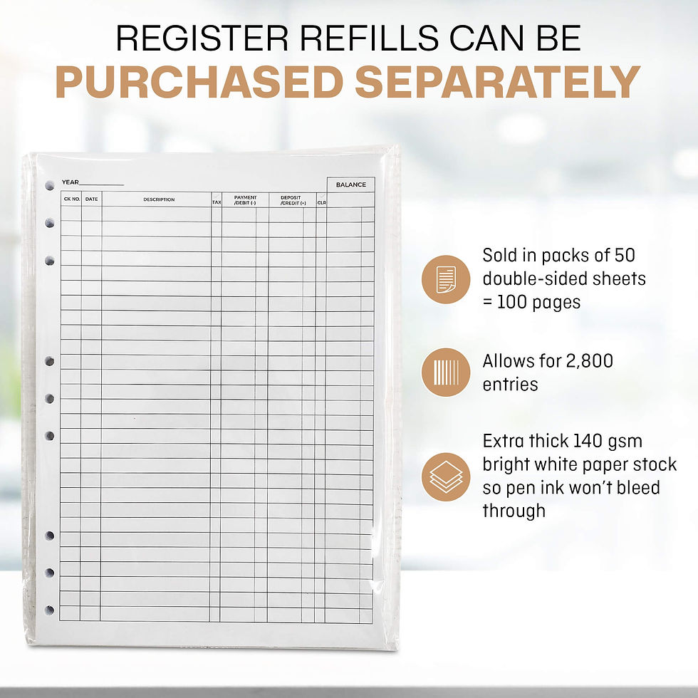 Refill Packs For Register Binder